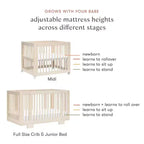 Berço convertível Babyletto Yuzu 8 em 1 com kits de conversão para todas as fases