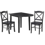 Simple Living Country Cottage eethoek, 3-delig, met neerklapbare bladen
