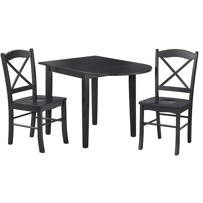 Simple Living Country Cottage eethoek, 3-delig, met neerklapbare bladen