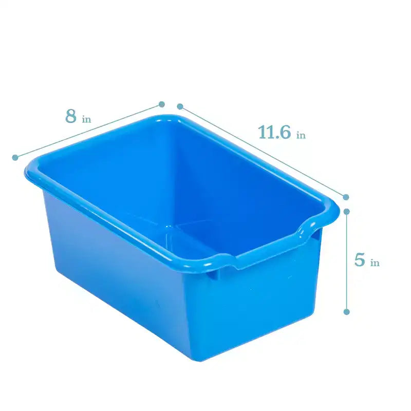 Mobiler Fächerschrank mit Tablettfächern und 15 Behältern mit Schaufelfront, 3x4, Kindermöbel