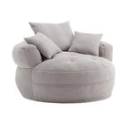 Fauteuil rond de relaxation ?C blanc/bleu/gris/jaune/orange/rouge rosé/bleu marine/vert, 1 ou 2 places