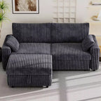 Dyonery Modular Corduroy Sectional Sofa with Washable Covers