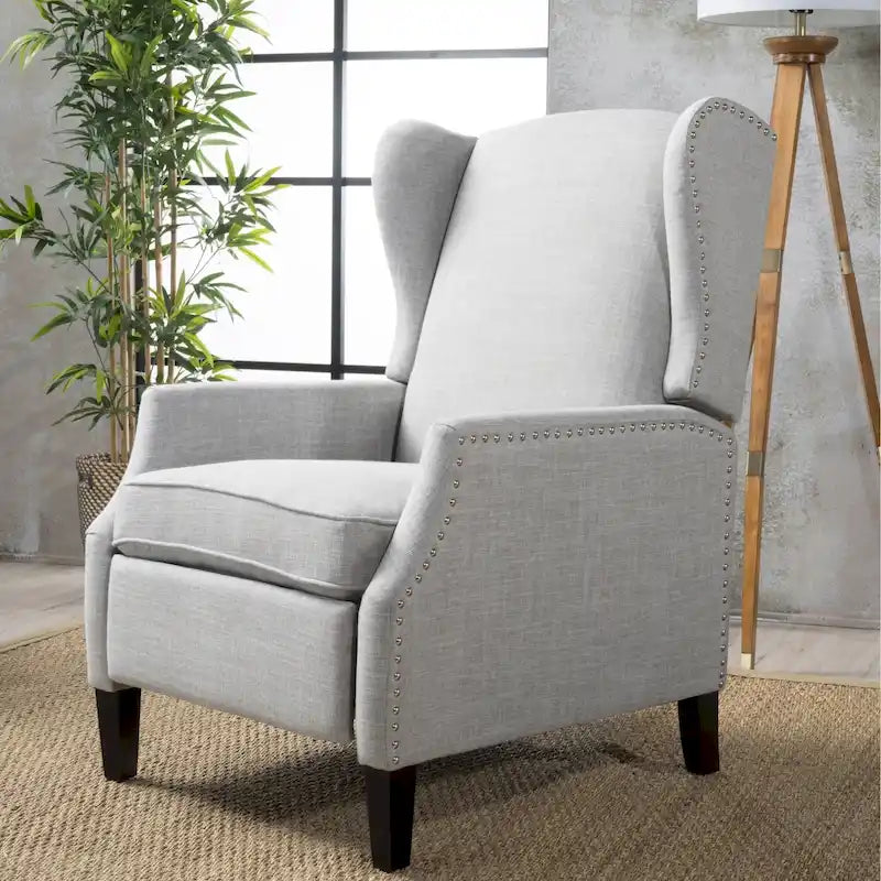 Ohrensessel mit Kippfunktion, gepolstert, klassischer Stil, Akzentmöbel fürs Wohnzimmer
