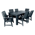 Conjunto de refeição para exterior HIGHWOOD PROFESSIONAL de 7 peças, 42x72