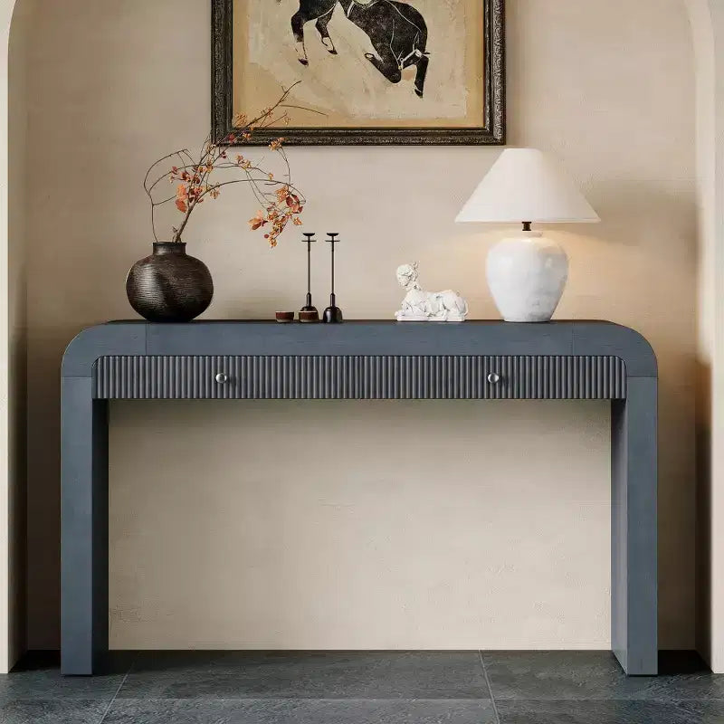 Whisen rustieke consoletafel, haltafel of bijzettafel met geribbelde ladefront