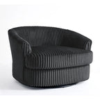 2er-Set übergroßer Cord-Sessel mit Drehfunktion, 43 W, und Kissen