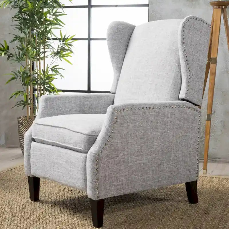 Ohrensessel mit Kippfunktion, gepolstert, klassischer Stil, Akzentmöbel fürs Wohnzimmer