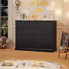 8-Drawer Storage Cabinet, Chest of Drawers with Deep Drawers, Large Wide-Top Closet for Living Room, Hallway, Children's Room