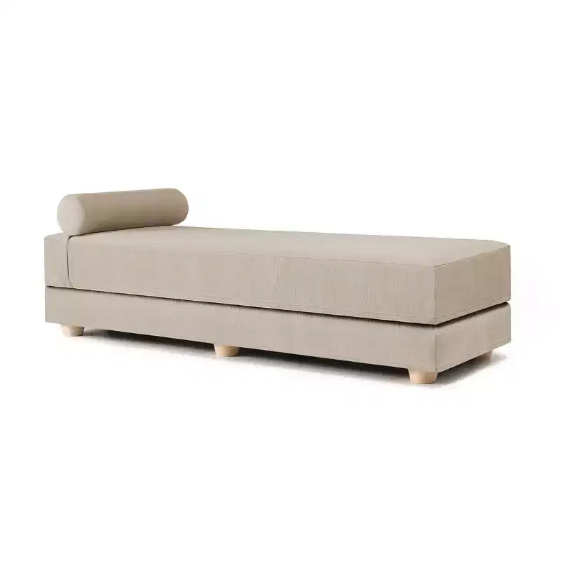 Tagesbett / ausziehbares Schlafsofa in Queen-Size - Microvelvet