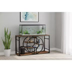 Aquarienunterschrank aus Metall für 55-75 Gallonen, robuster Fischbeckenständer mit Stauraumschrank, mehrstufiger Aquarienständer mit verstärkten Beinen, geeignet