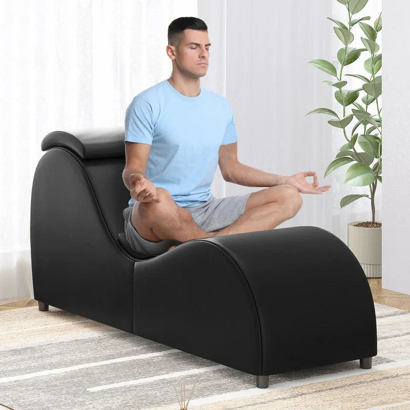 Mixoy yogastoel voor binnen, gebogen yogaloungestoel voor volwassenen om te stretchen, te trainen en te ontspannen
