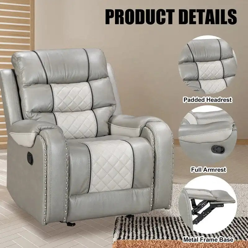 Großer Relaxsessel aus Kunstleder im amerikanischen Design für das Wohnzimmer