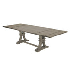 Beste Quality Furniture rustieke uitschuifbare grijze eetkamerset, 9-delig