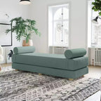 Tagesbett / ausziehbares Schlafsofa in Queen-Size - Microvelvet