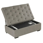 Sofá-cama dobrável, pufe de 49.6 com sofá-cama dobrável, pufe-cama convertível com colchão de espuma viscoelástica e design capitonê