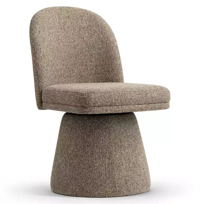 Set di 6 sedie da pranzo moderne girevoli a 360 e senza braccioli, con base a piedistallo, eleganti sedie d'accento per cucina, sala da pranzo o ufficio-Panipeachy
