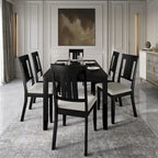 Set da pranzo classico in legno CraftPorch da 7 pezzi