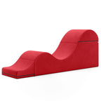 Avana Kami umwandelbare Chaiselongue / Yoga und Massage - 2-in-1-Hocker mit verstecktem ausklappbarem Yoga-Loungesessel, Mikrosamt - N/A