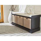 Panca contenitore SAFAVIEH Fiorello a 3 cassetti con cuscino - 47.3 W x 15 L x 19 H - 47Wx15Dx19H