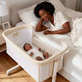 Culla per neonati con ruote ?? beige / grigio / rosa, culla co-sleeping, per 1 neonato