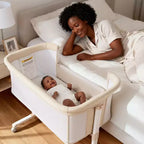 Culla per neonati con ruote ?? beige / grigio / rosa, culla co-sleeping, per 1 neonato