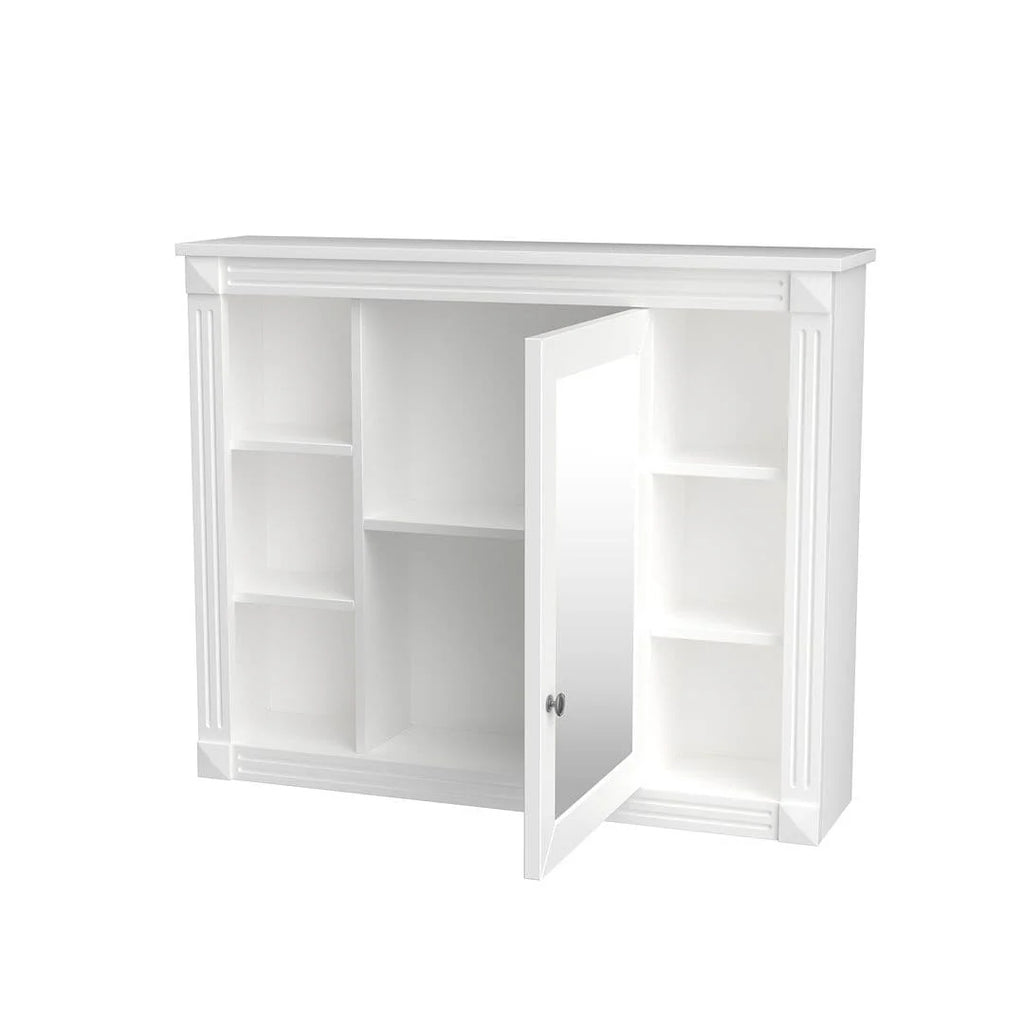 Meuble-lavabo de salle de bains moderne de 36' avec lavabo intégré et armoire à miroir, 2 portes et 2 tiroirs