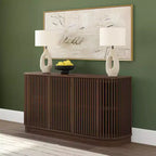 Buffet Contour Plank+Beam en bois massif avec 3 portes, meuble TV de 59 pour le salon