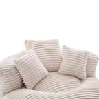 Sitzsacksofa für Erwachsene und Kinder, übergroßer Cord-Sitzsack mit 3 Kissen und Armlehnen für Wohnzimmer und Schlafzimmer