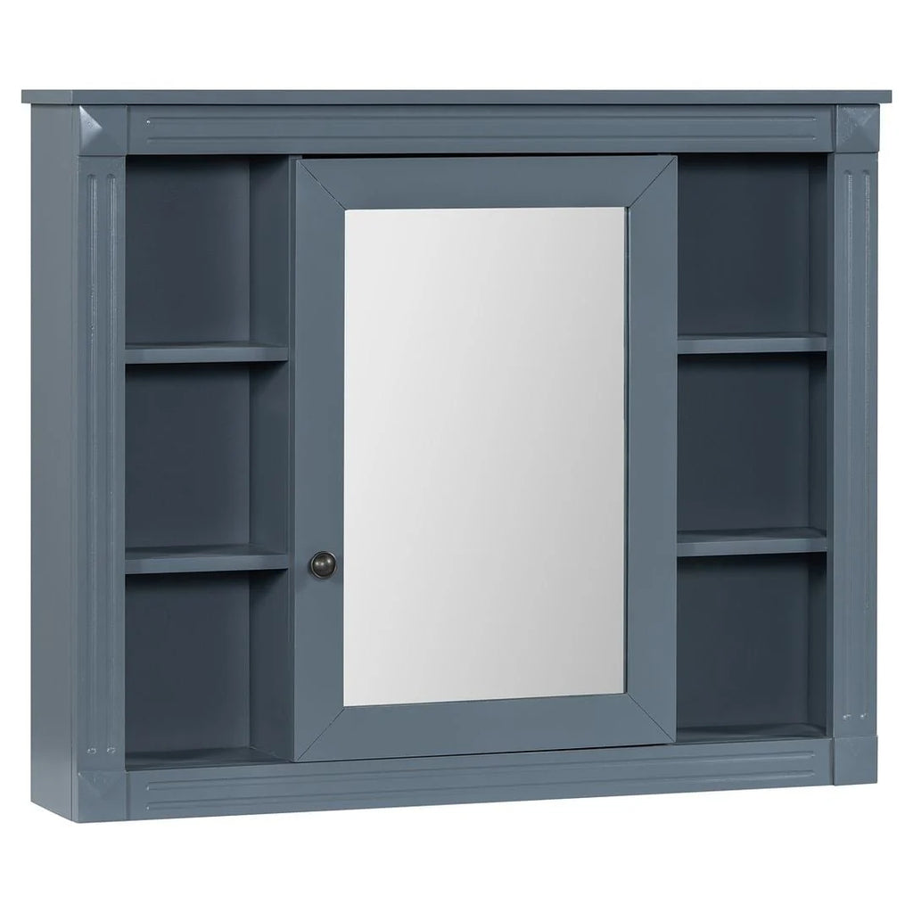 Meuble-lavabo de salle de bains moderne de 36' avec lavabo intégré et armoire à miroir, 2 portes et 2 tiroirs