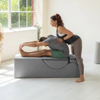 Avana Kami umwandelbare Chaiselongue / Yoga und Massage - 2-in-1-Hocker mit verstecktem ausklappbarem Yoga-Loungesessel, Mikrosamt - N/A