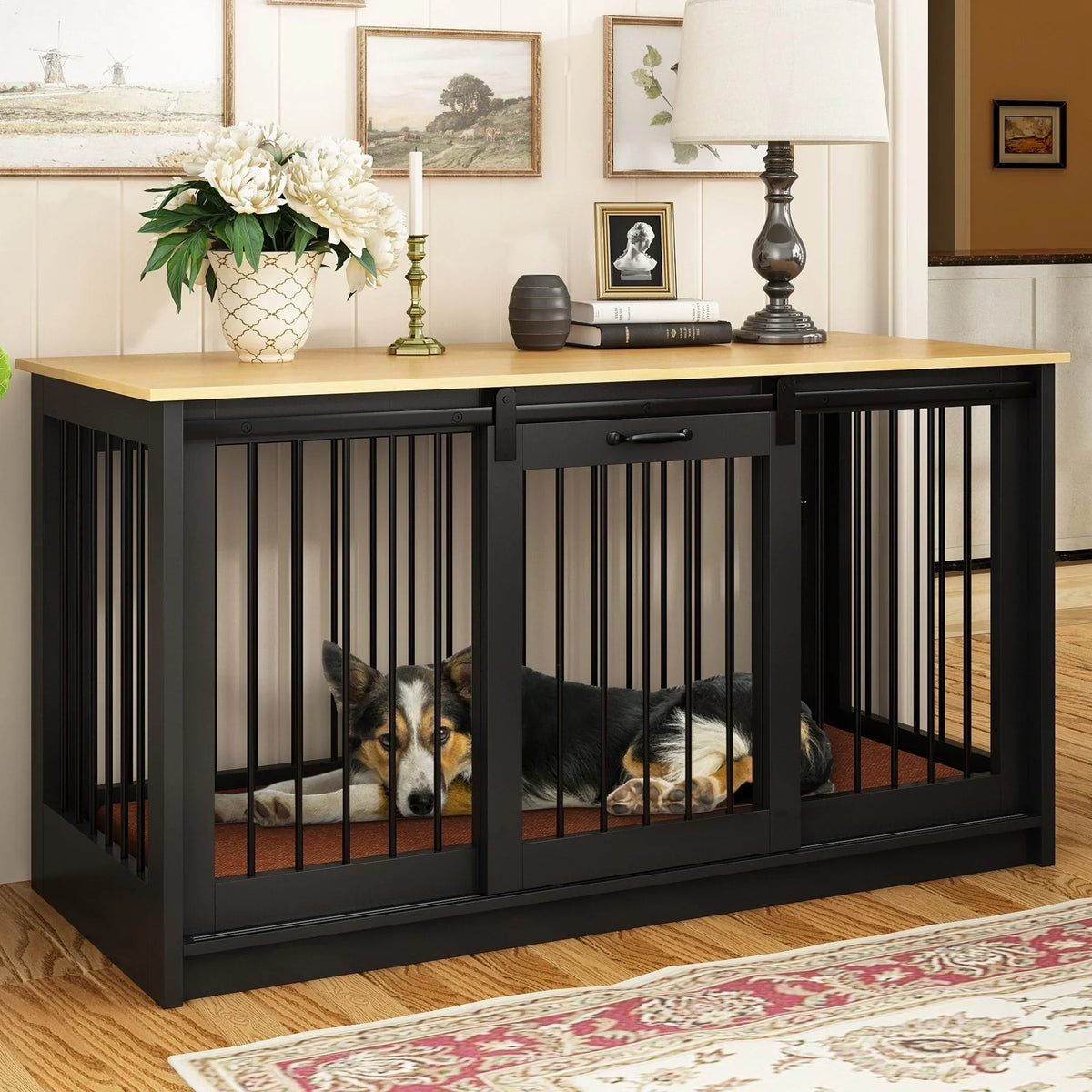 Tierresidenz mit Eisenrohrverstärkung, stilvolle und robuste Hundebox