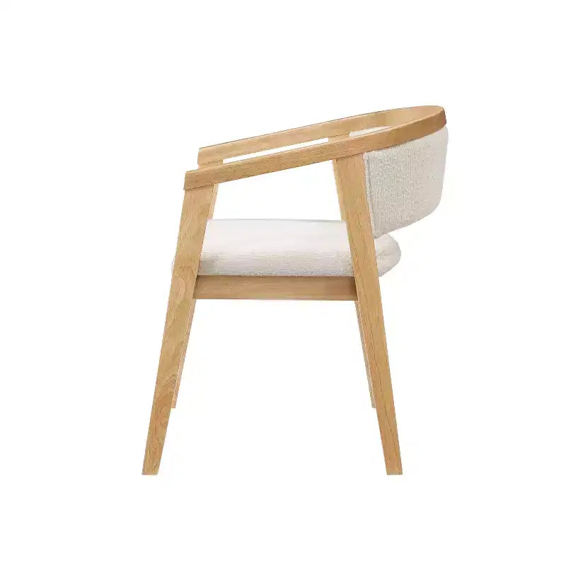 Ensemble de salle à manger Simon 5 pièces, en hévéa, style moderne du milieu du siècle, avec chaises revêtues de bouclé, de Christopher Knight Home