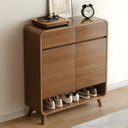 Modern Wood Hallway Medium Shoe Storage Cabinet