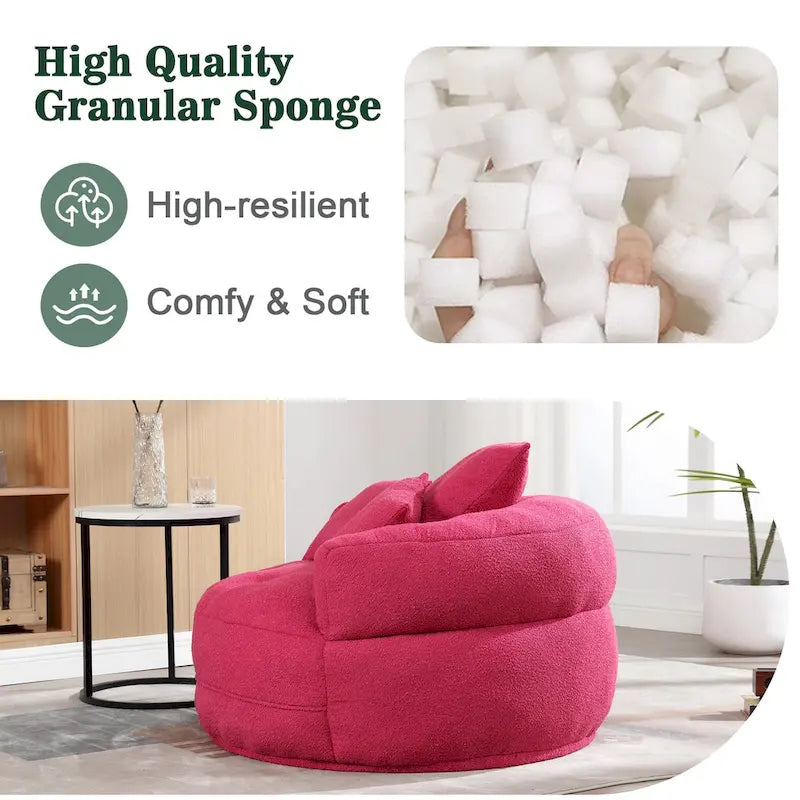 Fauteuil rond de relaxation ?C blanc/bleu/gris/jaune/orange/rouge rosé/bleu marine/vert, 1 ou 2 places