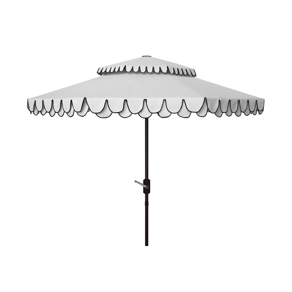 SAFAVIEH Kjerstin Outdoor-Volant für Doppelsonnenschirm mit 9 Ft