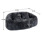 Sitzsack-Sessel aus Chenille, lässiges Sofa