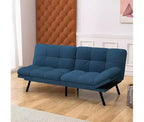 Umwandelbares Futonsofa mit verstellbarer Rückenlehne und abnehmbaren Armlehnen