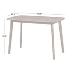 Ensemble de salle à manger Nettie en bois massif Simple Living, 4 pièces