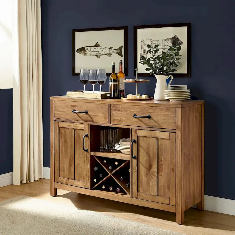 Crosley Roots buffetkast met naturel afwerking - 52  W x 18  D x 36  H