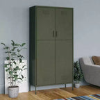 Guarda-roupa vidaXL verde azeitona 35.4x19.7x70.9 em aço