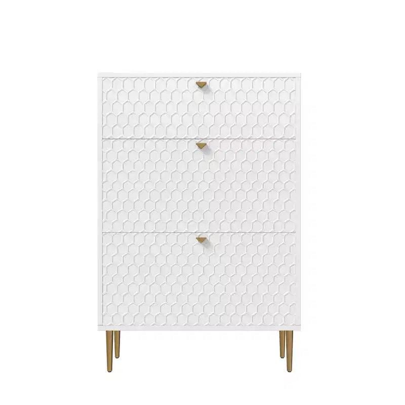 CLIHOME Schuhschrank für den Eingangsbereich mit Stauraum für 24 Paar Schuhe, Klappschubladen, Schuhregal und Organizer