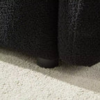 Nowoczesna 3-osobowa sofa GDFStudio Alanna 79.5 z tapicerką z tkaniny teddy i poduszkami