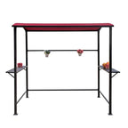 Grillpavillon mit Vordach für den Außenbereich, Stahlrahmen, 5 ft. x 8 ft.