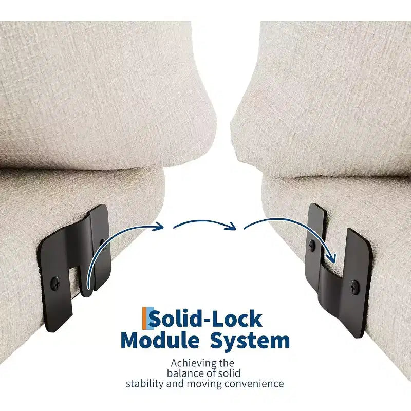 Αρθρωτός διθέσιος καναπές Love Seat από ύφασμα σενίλ, καναπές-σύννεφο με αφρό υψηλής ελαστικότητας, καναπές χωρίς σκελετό για μικρούς χώρους