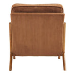 Gestoffeerde accentstoel in midcenturymoderne stijl
