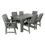 Conjunto de refeição para exterior HIGHWOOD PROFESSIONAL de 7 peças, 42x72