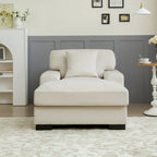 Modernes übergroßes Chaiselongue-Schlafsofa im Mid-Century-Stil mit Kissen