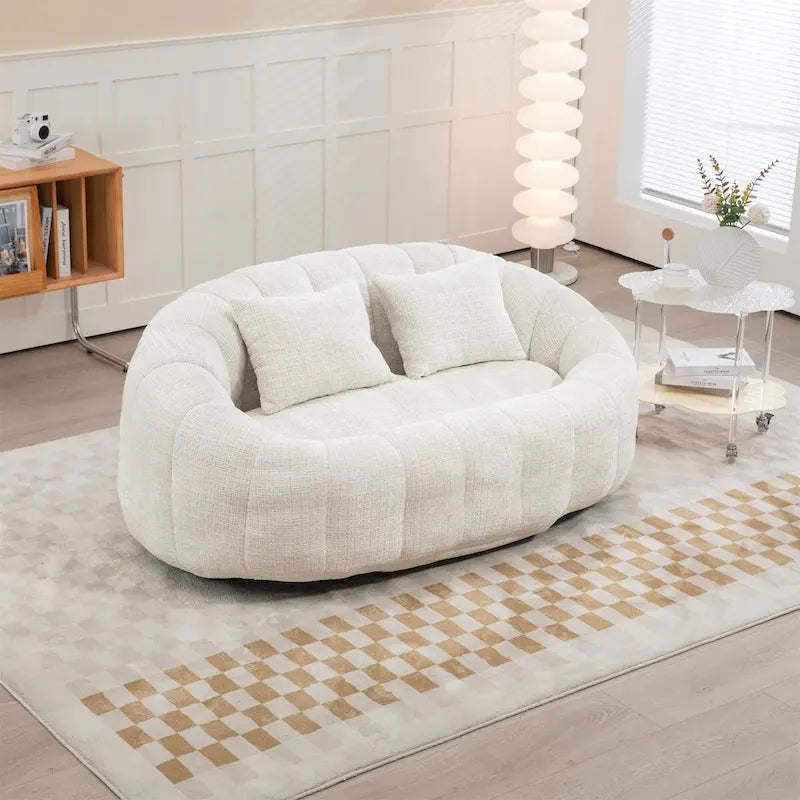 Sitzsack-Sessel aus Chenille, lässiges Sofa