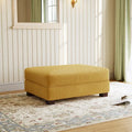 Grand pouf décoratif moderne en velours côtelé