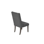 Beste Quality Furniture rustieke uitschuifbare grijze eetkamerset, 9-delig